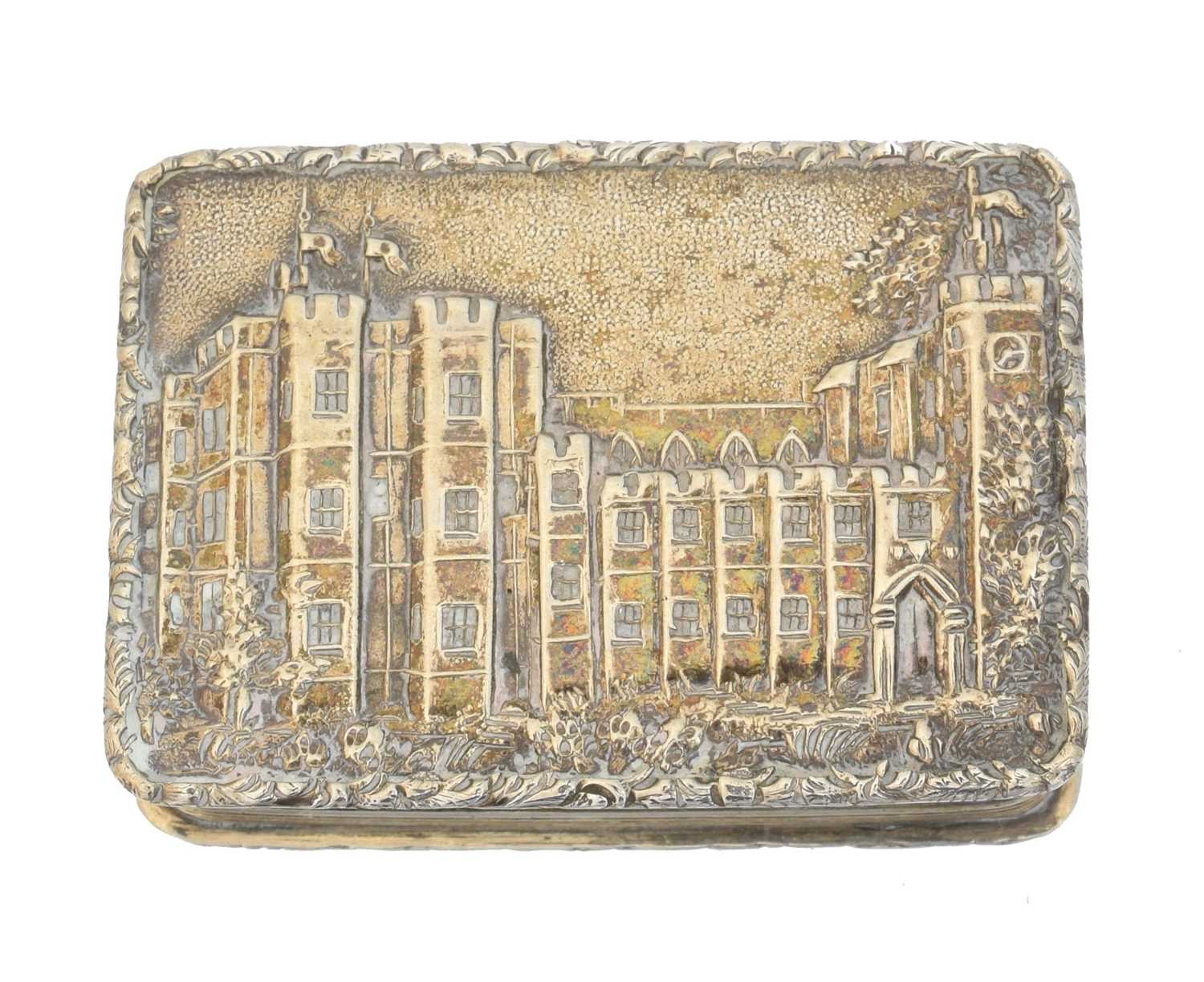 Lot 133 - A Victorian silver 'Castle Top' vinaigrette
