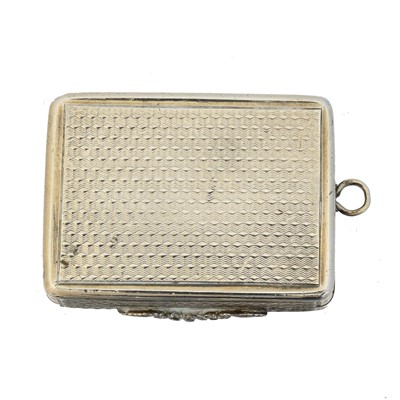 Lot 168 - A William IV silver vinaigrette