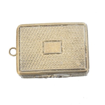 Lot 168 - A William IV silver vinaigrette