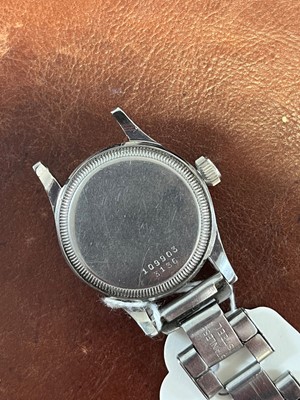 Lot 184 - A 1940s stainless steel Military Oyster Tudor wristwatch