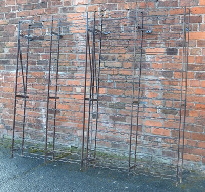 Lot 405 - Two Wrought Iron Wine Racks
