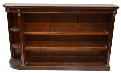 Lot 293 - 19th Century Empire Style Mahogany Open Bookcase
