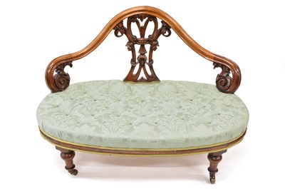 Lot 347 - Victorian Salon Settee