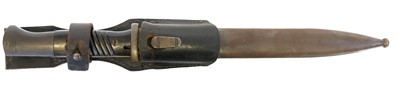 Lot 439 - German Third Reich WWII 84/98 Waffenamt stamped bayonet
