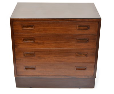 Lot 112 - Danish rosewood chest of drawers