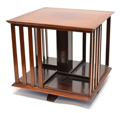 Lot 286 - Edwardian tabletop revolving bookcase