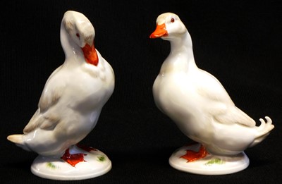 Lot 204 - Pair of Meissen Mallard Figures