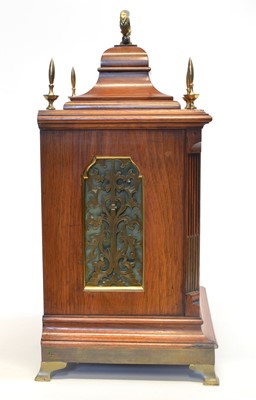 Lot 263 - Triple Fusee Bracket Clock with 8 Bell Carrilon