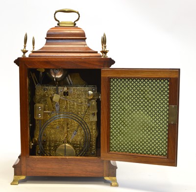 Lot 263 - Triple Fusee Bracket Clock with 8 Bell Carrilon