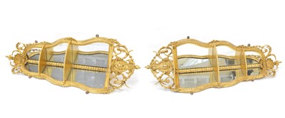 Lot 302 - Pair of Late 18th Century Carved Gilt Wood and Gesso Corner Brackets