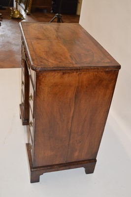 Lot 305 - George II Walnut Kneehole Desk of Small Proportions