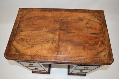 Lot 305 - George II Walnut Kneehole Desk of Small Proportions