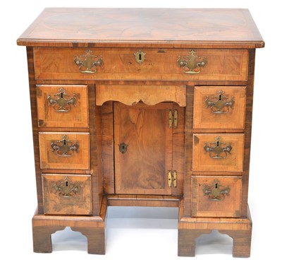 Lot 273 - Mid 18th Century Oyster Veneered Kneehole Desk