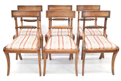 Lot 395 - Six Regency Dining Chairs