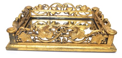 Lot 284 - 19th Century Gilt Wood Mirrored Tray