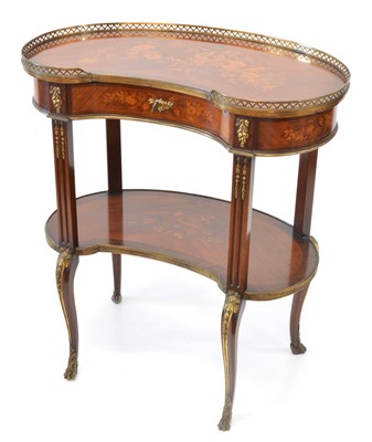 Lot 342 - French Louis XV Style Kingwood Kidney Shaped Occasional Table