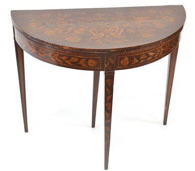 Lot 373 - 19th Century Dutch Marquetry Card Table