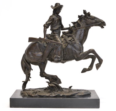 Lot 78 - Bronze of A Cowboy