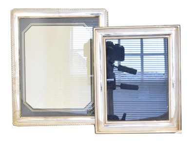 Lot 193 - Two Elizabeth II silver photograph frames