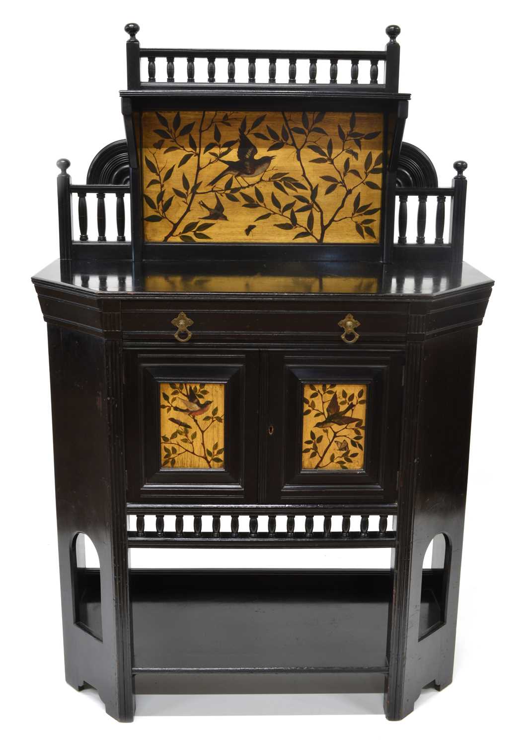 333 - Victorian Aesthetic Movement Ebonised Side Cabinet