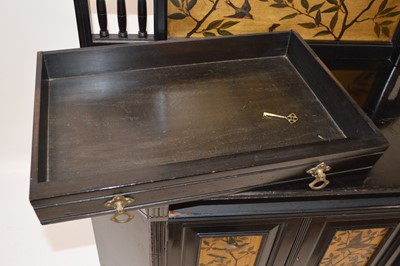 Lot 333 - Victorian Aesthetic Movement Ebonised Side Cabinet