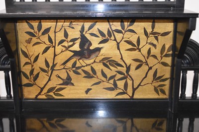 Lot 333 - Victorian Aesthetic Movement Ebonised Side Cabinet