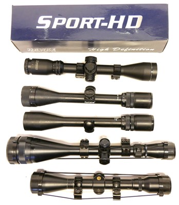 Lot 362 - Collection of rifle telescopes