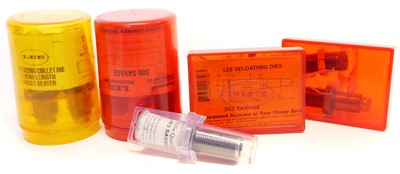 Lot 381 - Savage .22-3000 .303 .300 various reloading dies.