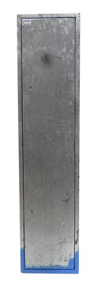 Lot 288 - Steel gun cabinet with two sets of keys.