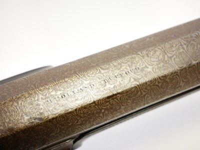 Lot 27 - H.Holland of Burford percussion single barrel 10 bore shotgun