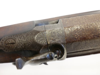 Lot 27 - H.Holland of Burford percussion single barrel 10 bore shotgun