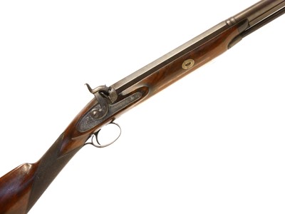 Lot 28 - Blanch and Son London percussion single barrel 15 bore shotgun