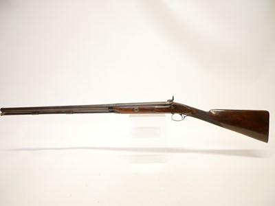 Lot 28 - Blanch and Son London percussion single barrel 15 bore shotgun
