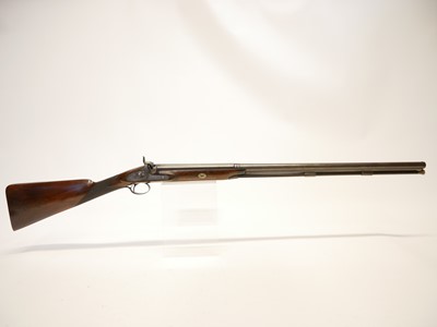 Lot 28 - Blanch and Son London percussion single barrel 15 bore shotgun