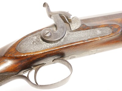 Lot 28 - Blanch and Son London percussion single barrel 15 bore shotgun