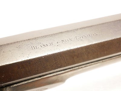 Lot 28 - Blanch and Son London percussion single barrel 15 bore shotgun
