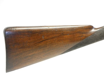 Lot 31 - Percussion double barrel 13 bore shotgun