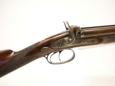 Lot 31 - Percussion double barrel 13 bore shotgun