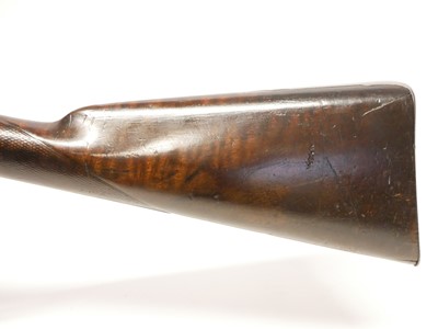 Lot 32 - Reilly percussion 10 bore double barrel side by side shotgun