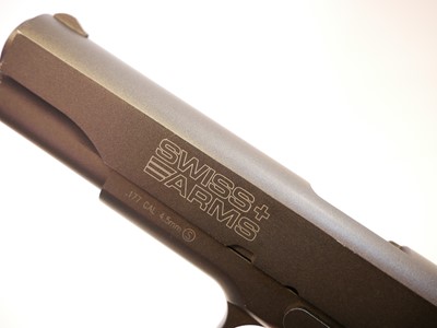 Lot 47 - Swiss Arms 1911 .177  air pistol 30932580