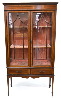 Lot 399 - Edwardian Mahogany Display Cabinet