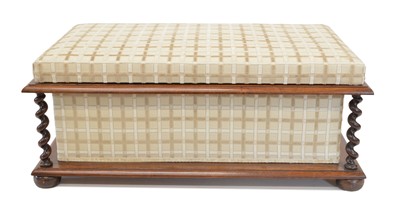 Lot 282 - Victorian Upholstered Box Ottoman