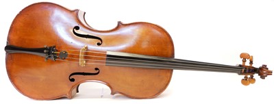 Lot 210 - Cello with bow and case