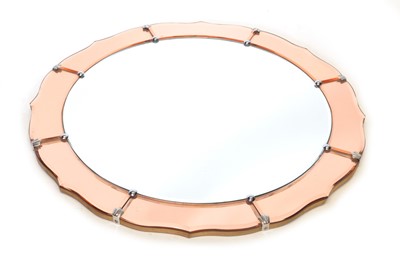 Lot 104 - 1930's Circular Art Deco Wall Mirror