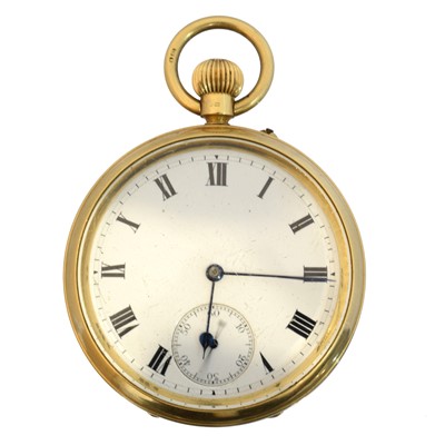 Lot 188 - An Edwardian 18ct gold open face pocket watch by H. Pidduck & Sons