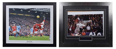 Lot 75 - Ryan Giggs and Wayne Rooney Autographed Photographs