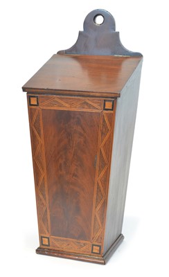 Lot 255 - Mid 19th Century Mahogany Candle Box