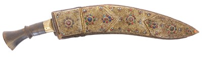 Lot 407 - Filigree decorated Kukri