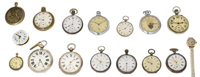 Lot 337 - A large selection of pocket watches