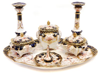 Lot 178 - Royal Crown Derby dressing table set